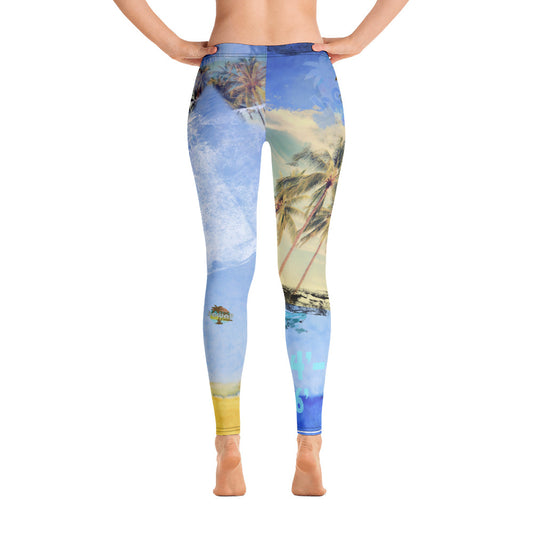 The Legging Bureau. Palms Three. Leggings
