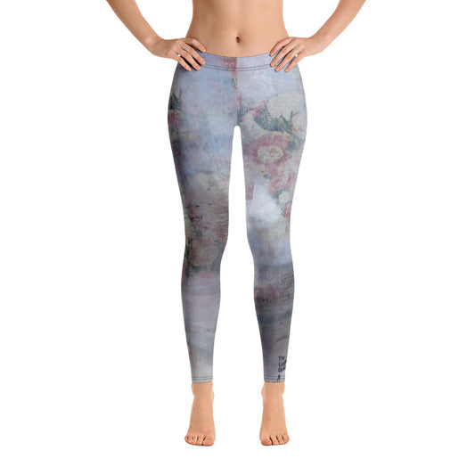 The Legging Bureau. Floral Notes One Darker. Leggings