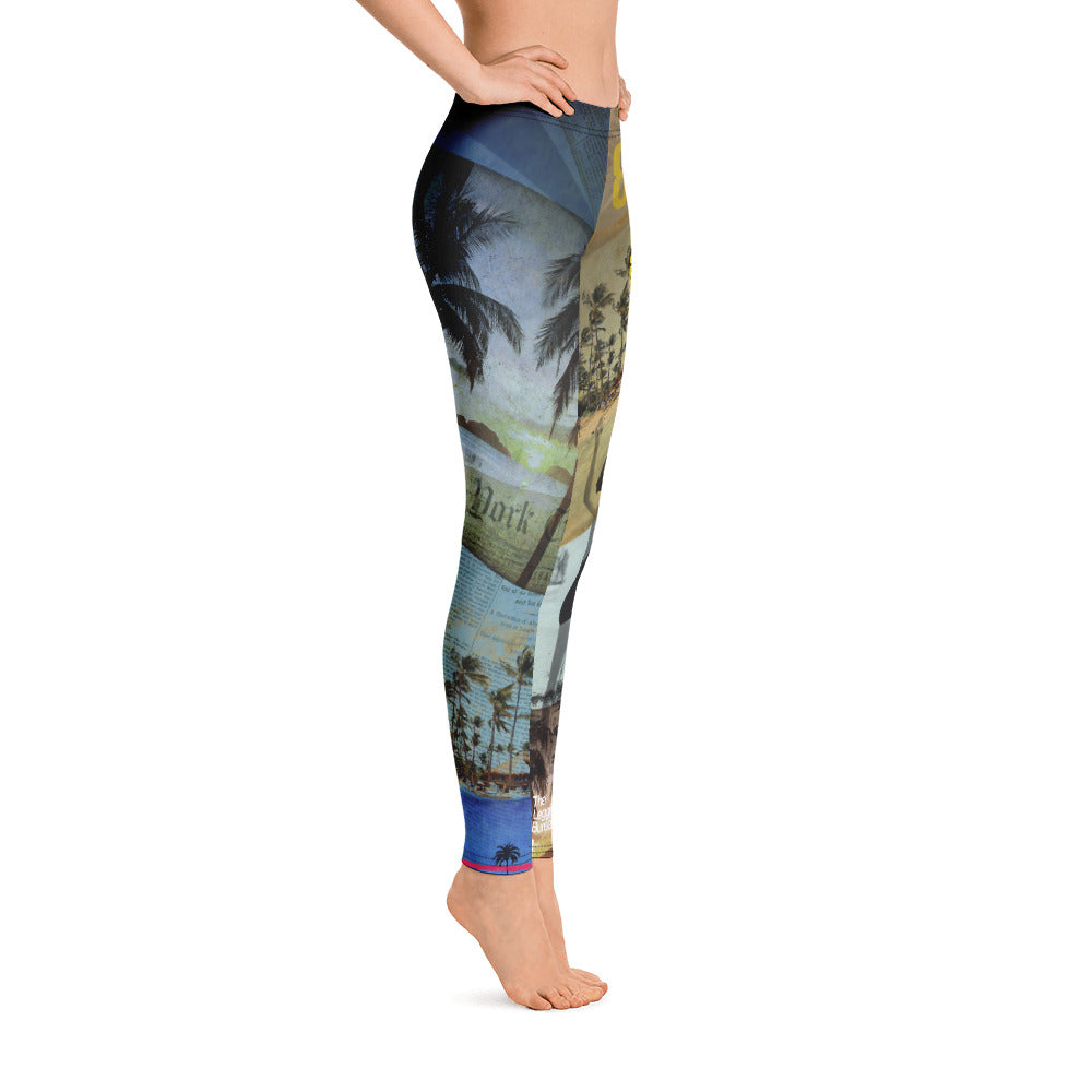 The Legging Bureau. Palms Two. Leggings