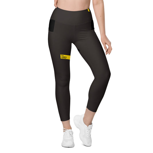 TLB Smart-Lines -  Gray Sport Leggings with pockets
