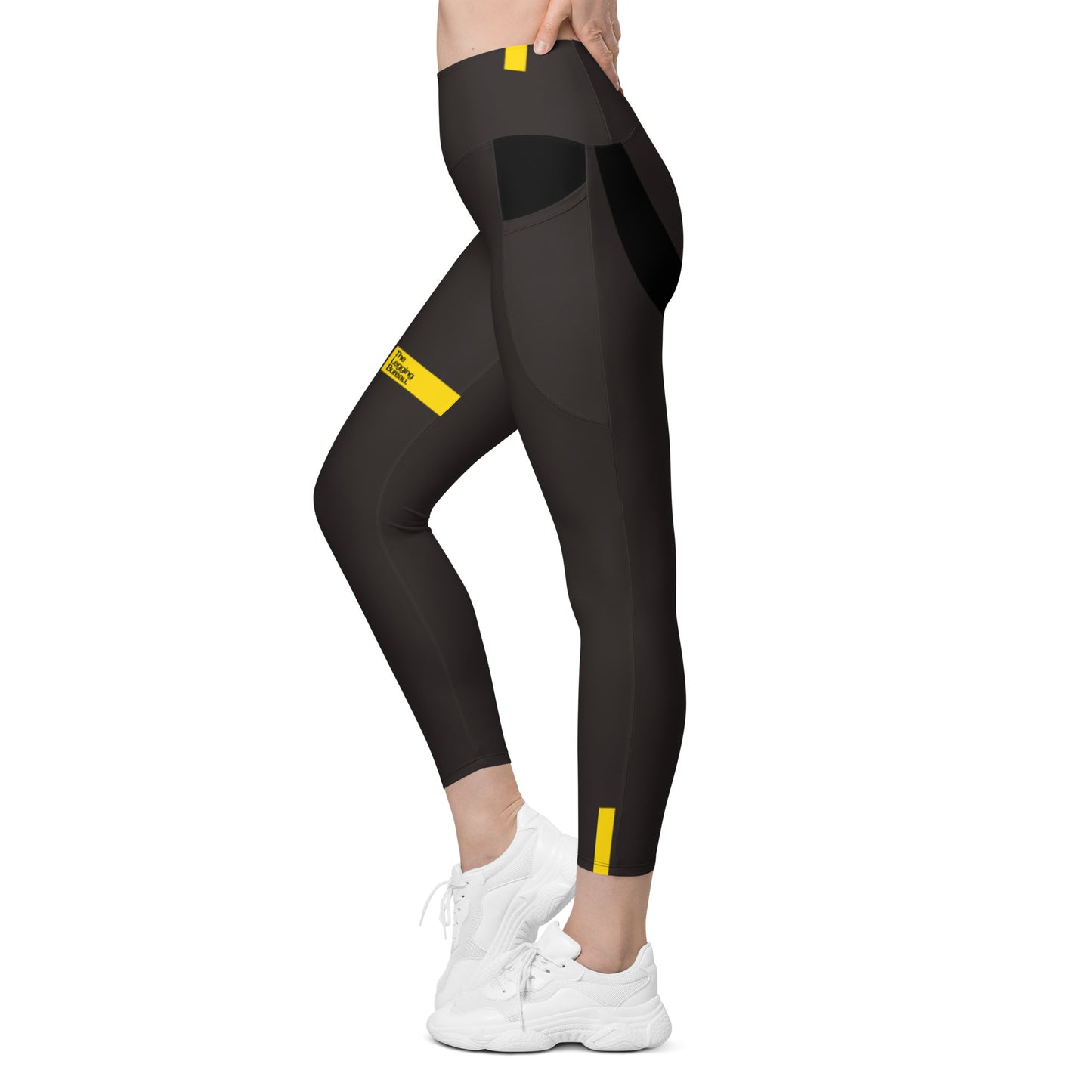 TLB Smart-Lines -  Gray Sport Leggings with pockets