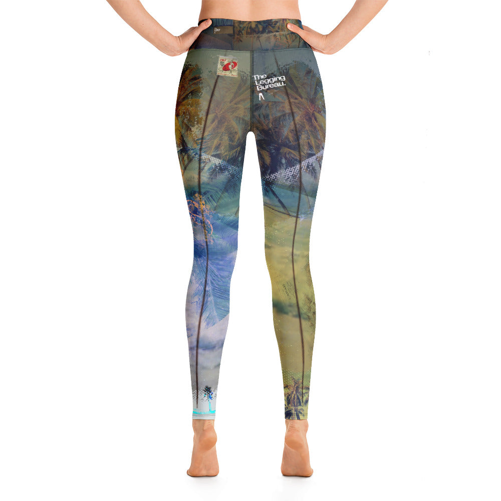 The Legging Bureau. Palms One. Yoga Leggings