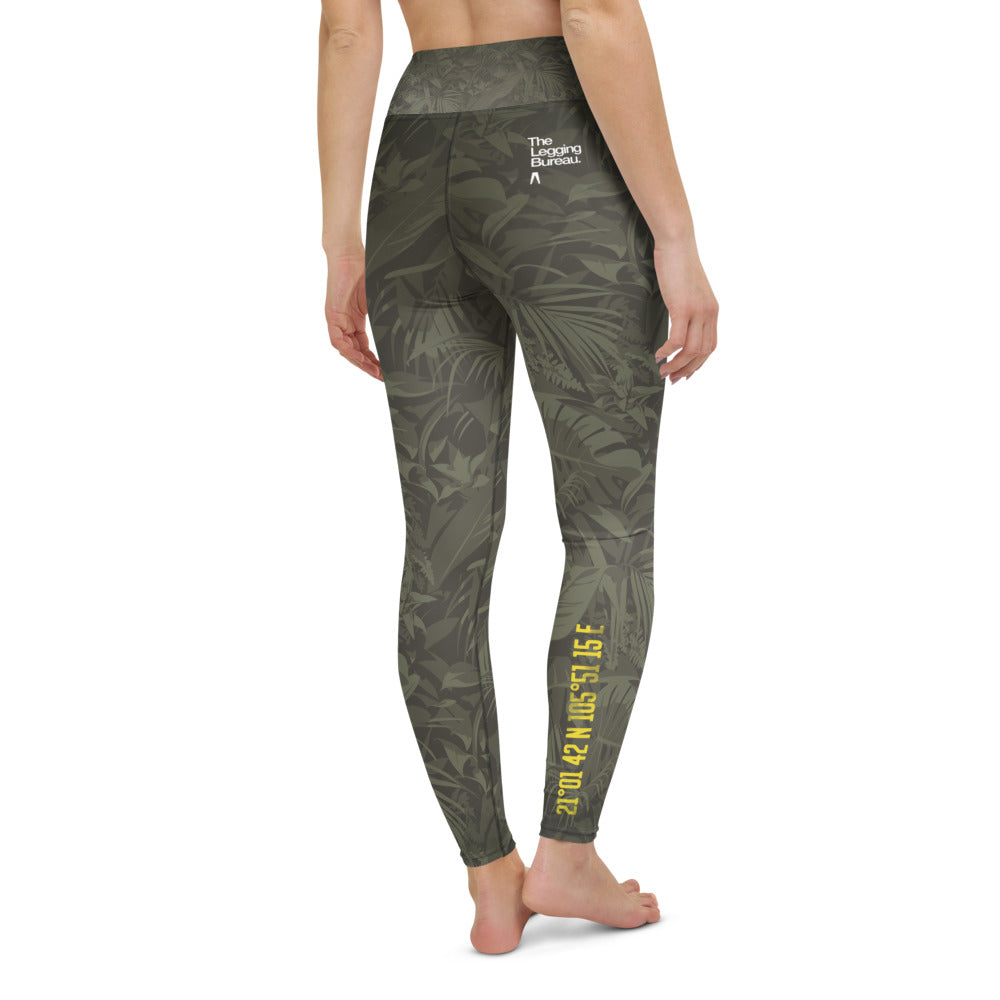 The Legging Bureau. Tropi-Camo. Yoga Leggings