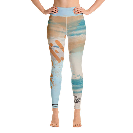 The Legging Bureau. Self Is Free Ocean. Yoga Leggings