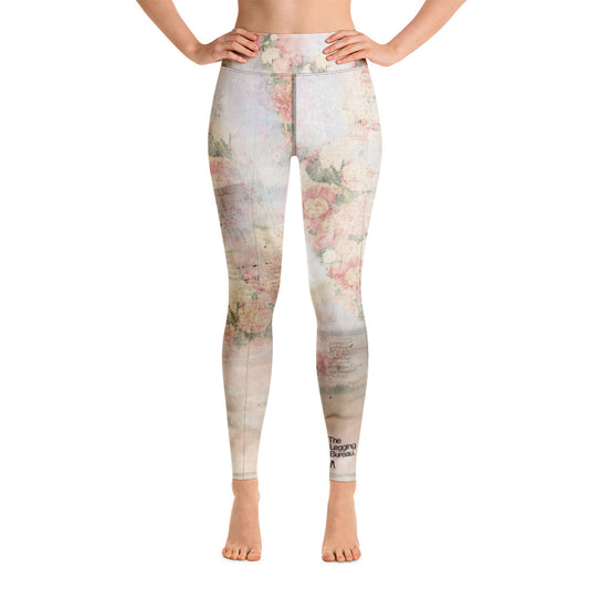 The Legging Bureau. Floral Notes 01. Yoga Leggings