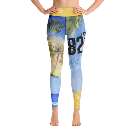 The Legging Bureau. Palms Three. Yoga Leggings