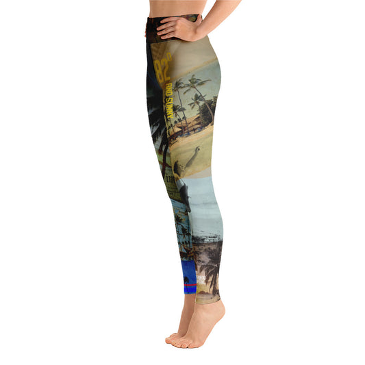 The Legging Bureau. Palms Two. Yoga Leggings